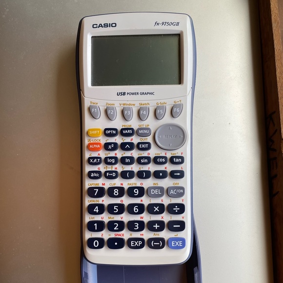 Casio 9750GII Graphing Calculator 21-Digit LCD FX9750GII-WE - Picture 1 of 3